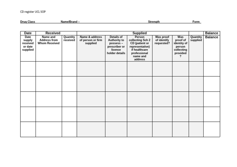 CD Register SAMPLE | PDF