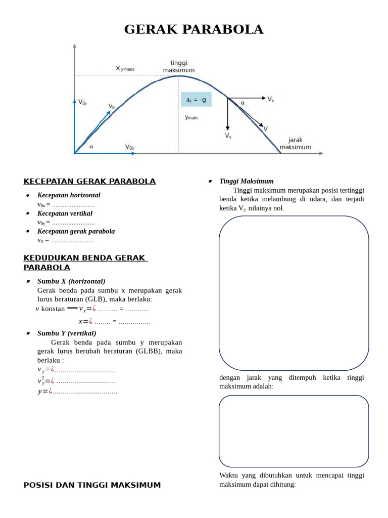 Gerak Parabola | PDF