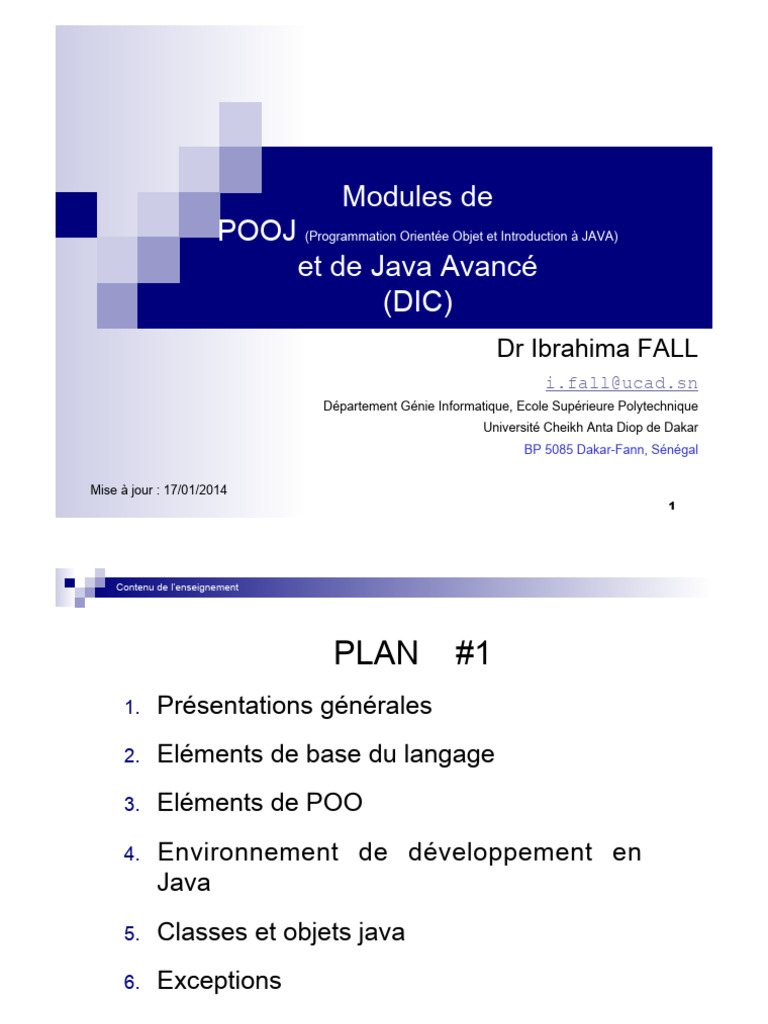 Wa0006. | PDF | Java (Langage de programmation) | Structure de contrôle