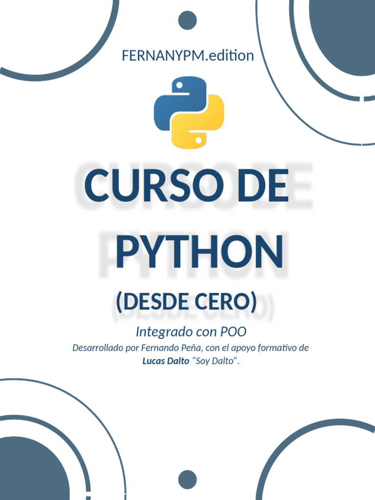 Guia Desde Cero Python | PDF | Lenguaje de programación | Python ...