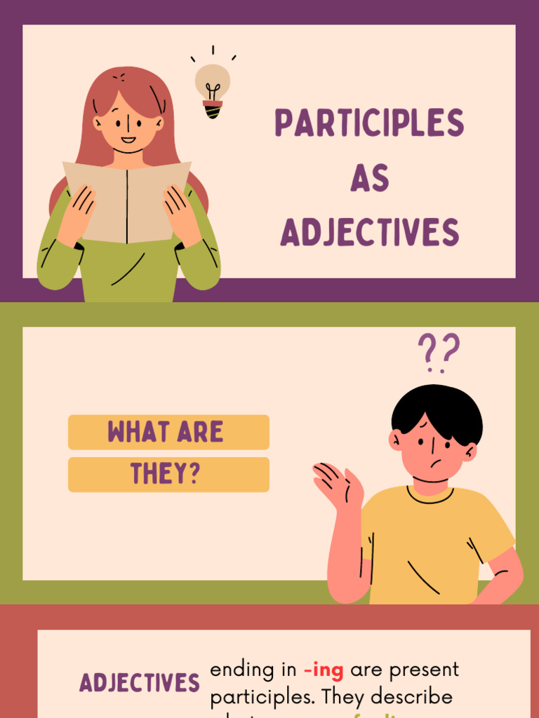 Participles As Adjectives | PDF