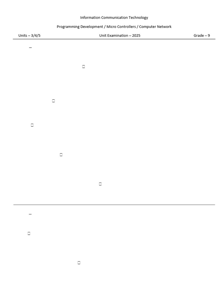 33-G9 ICT Unit 345 Sample | PDF | Computer Network | Ip Address