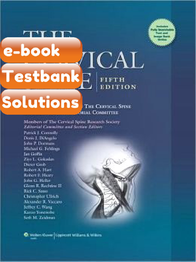 Testbank for the Cervical Spine 5th Edition | PDF | Subscription ...