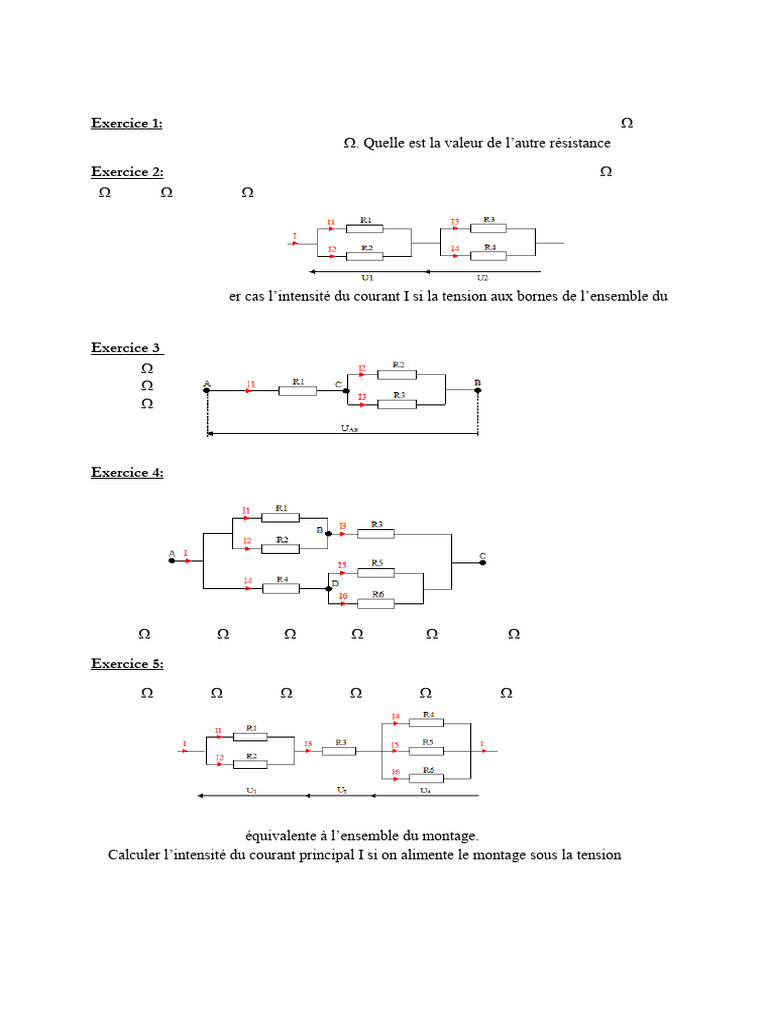 Exercice 1 Resistance 2 | PDF