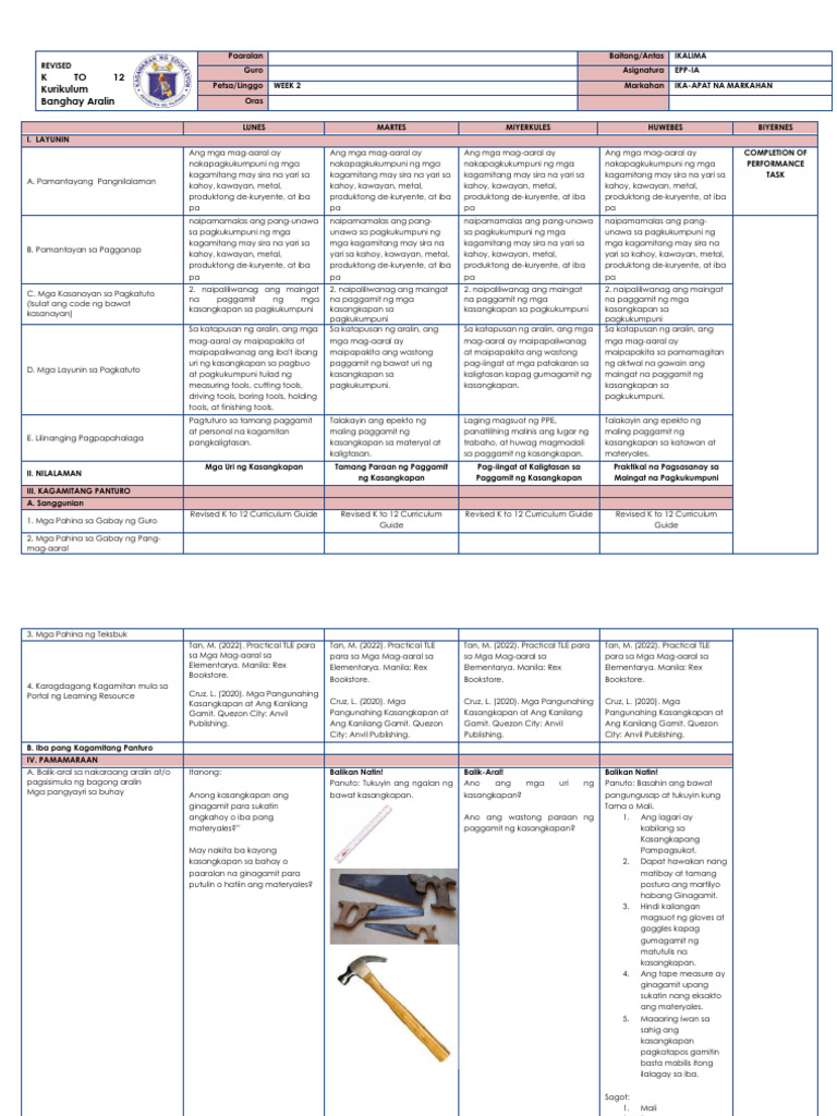 Epp-Ia 5-DLL - Q4-W2 | PDF