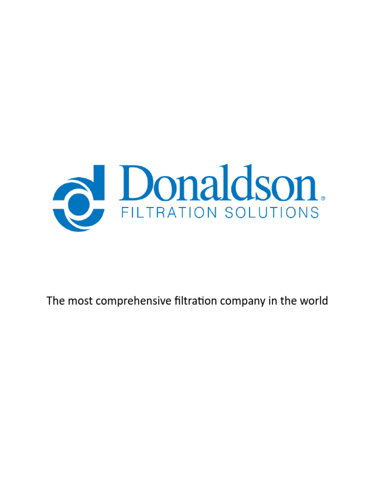 Filter - Air Intake Capabilities - Donaldson | PDF | Filtration | Air ...