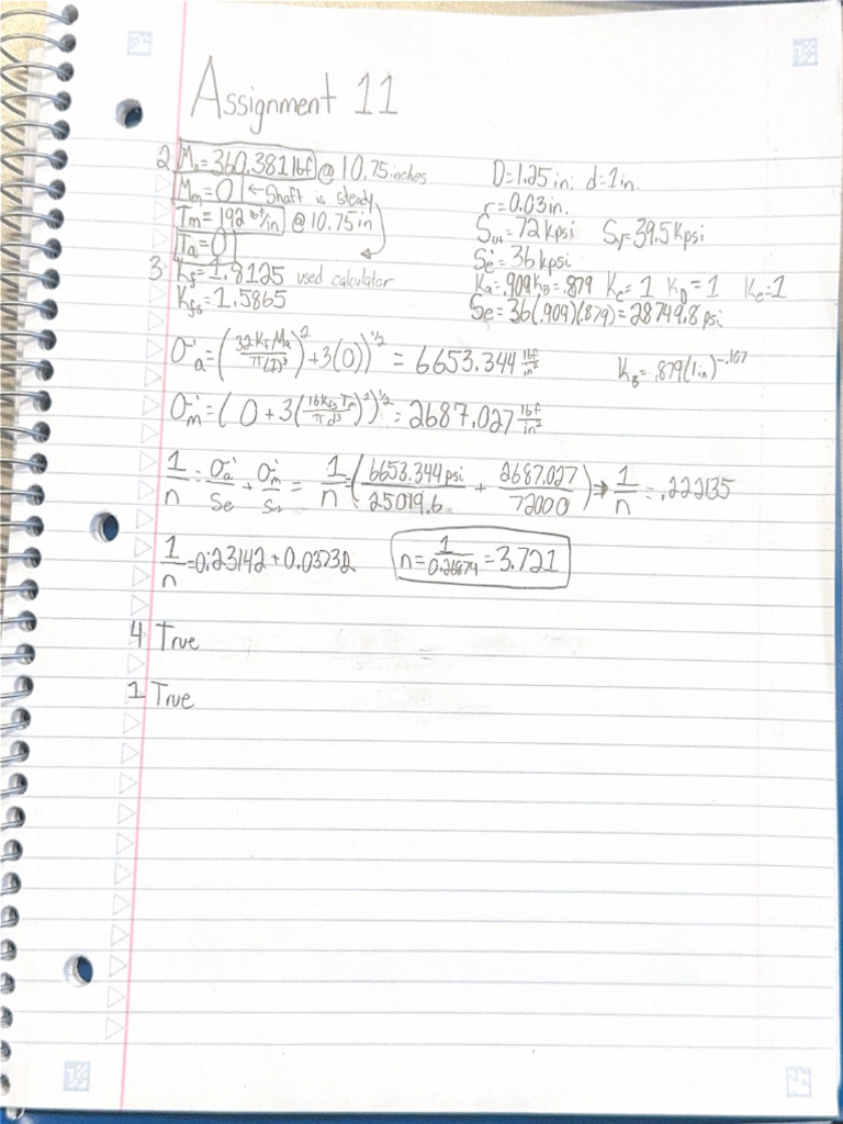 Me3250 HW11 | PDF
