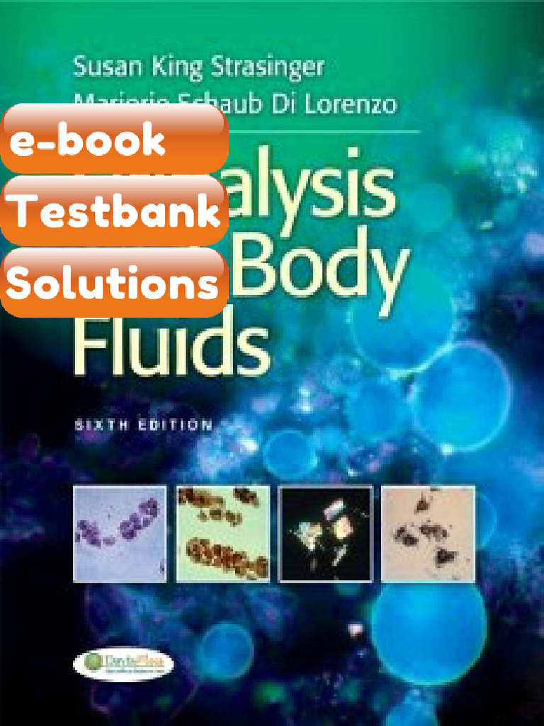 Testbank Urinalysis and Body Fluids 6e Fast Download | PDF ...
