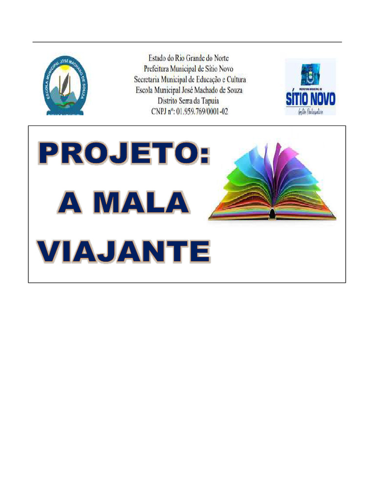 Projeto de Leitura a Mala Viajante | PDF | Alfabetização | Livros