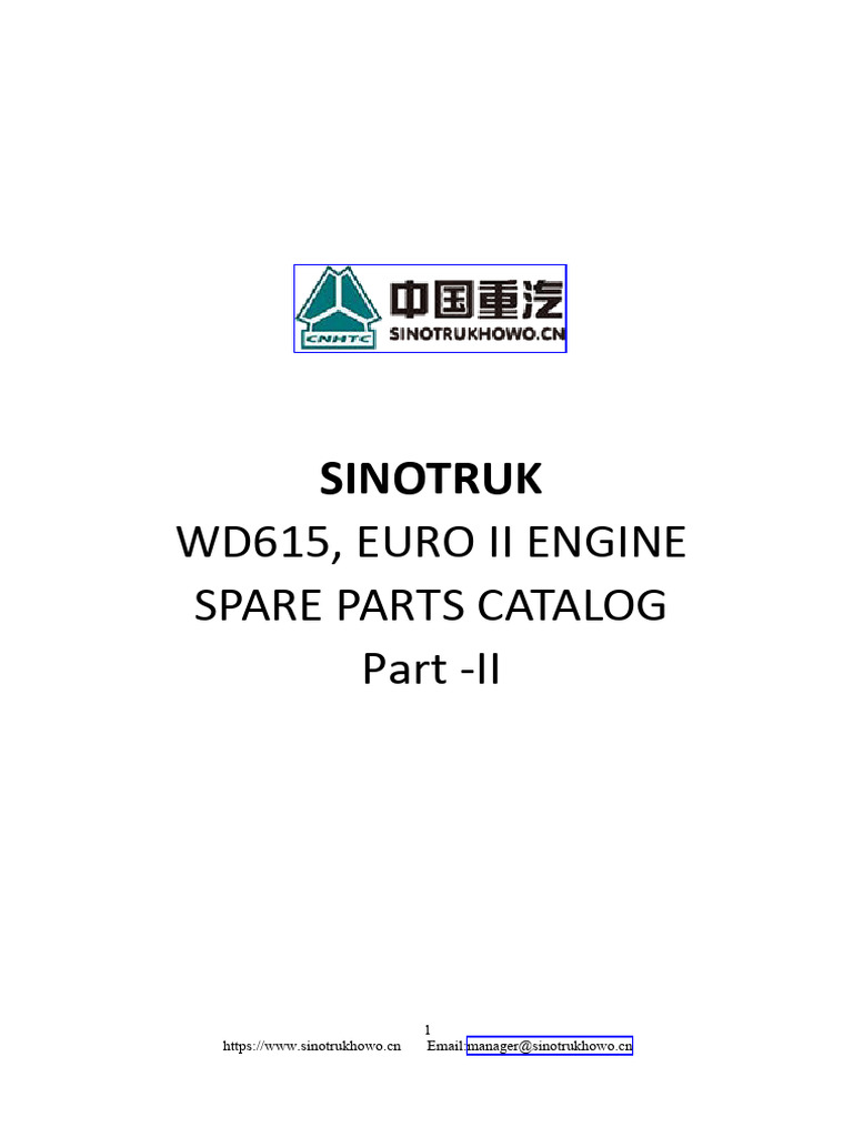 Howo WD615 Euro II Part II | PDF | Pump | Valve