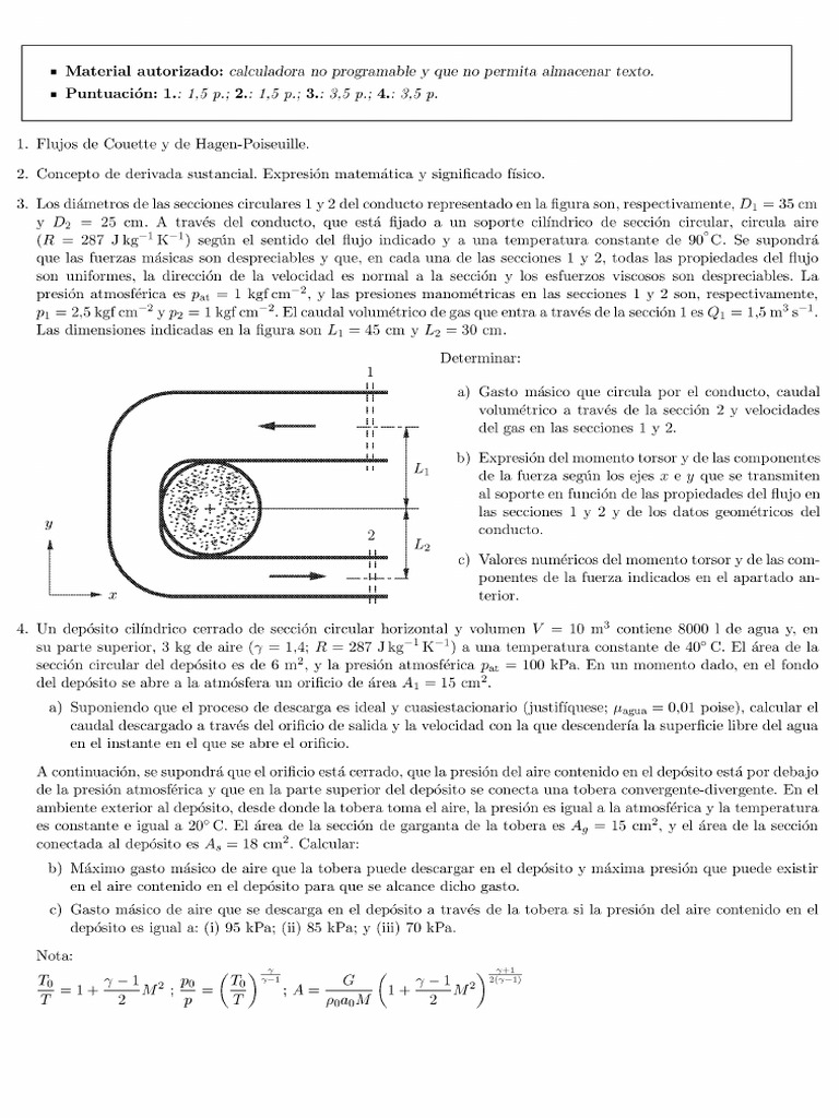 (R 287 JKG-!K ') Segtin El Sentido Del Flujo Indicado y A Una ...