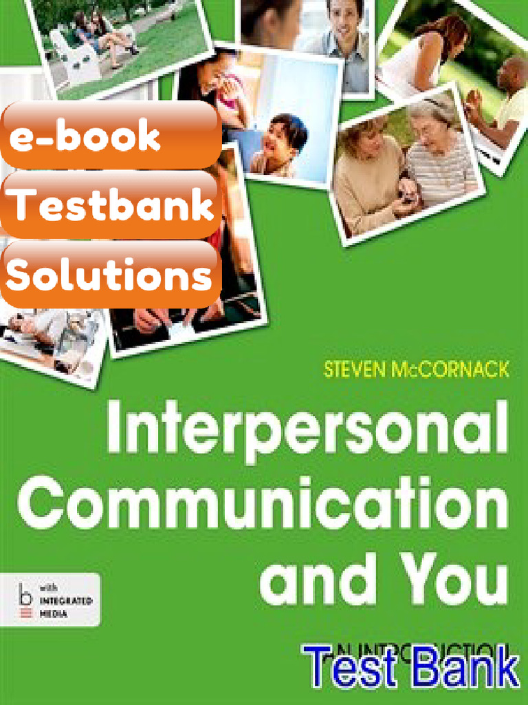 Testbank for Interpersonal Communication and You an Introduction 1st ...
