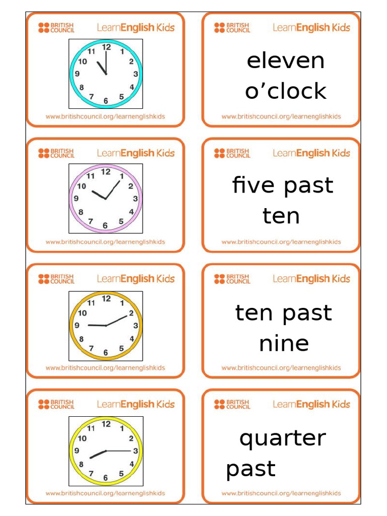 Flashcards Time | PDF