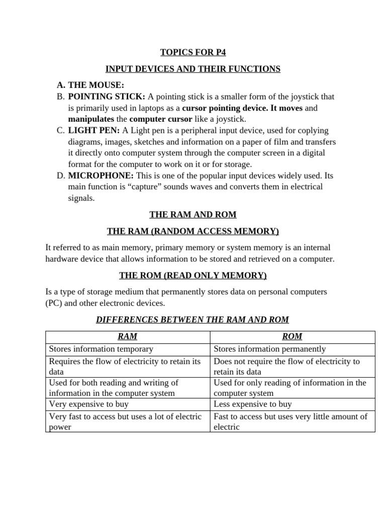 Topics for p4 | PDF | Computer Data Storage | Cursor (User Interface)