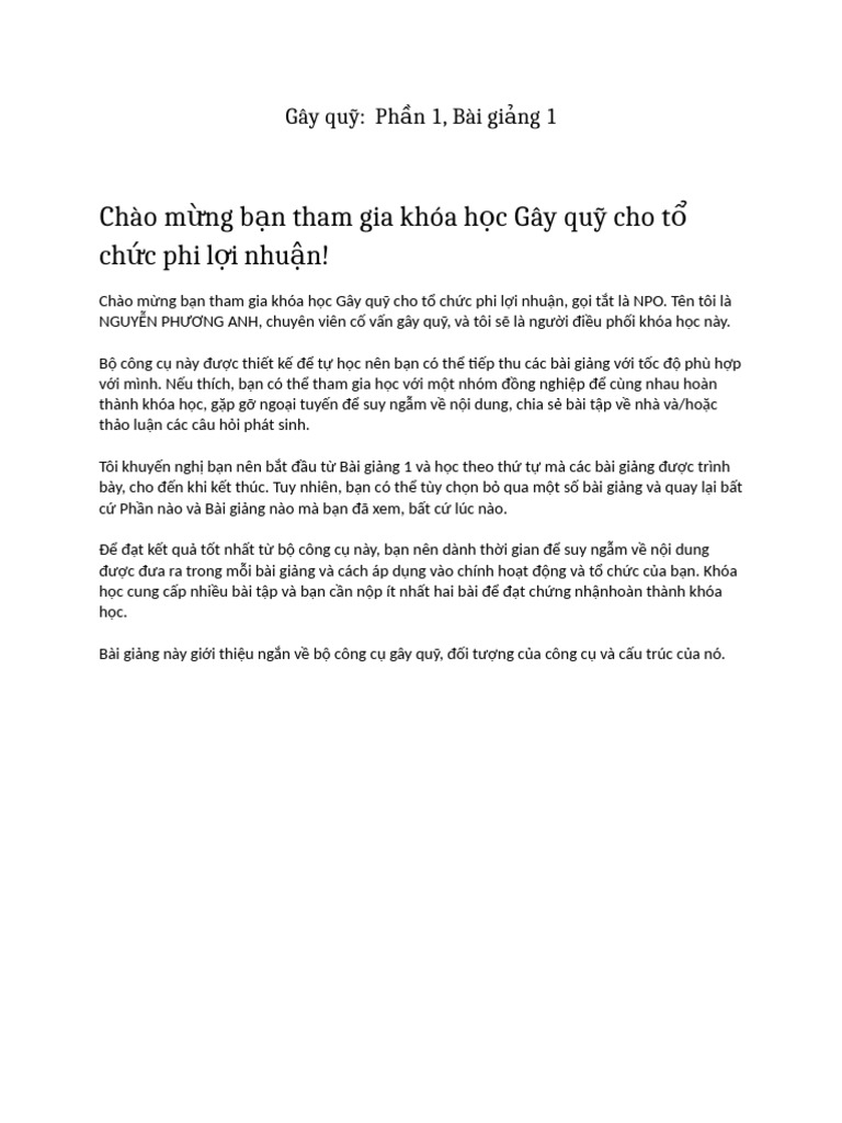 Phan 1, Bai 1 | PDF