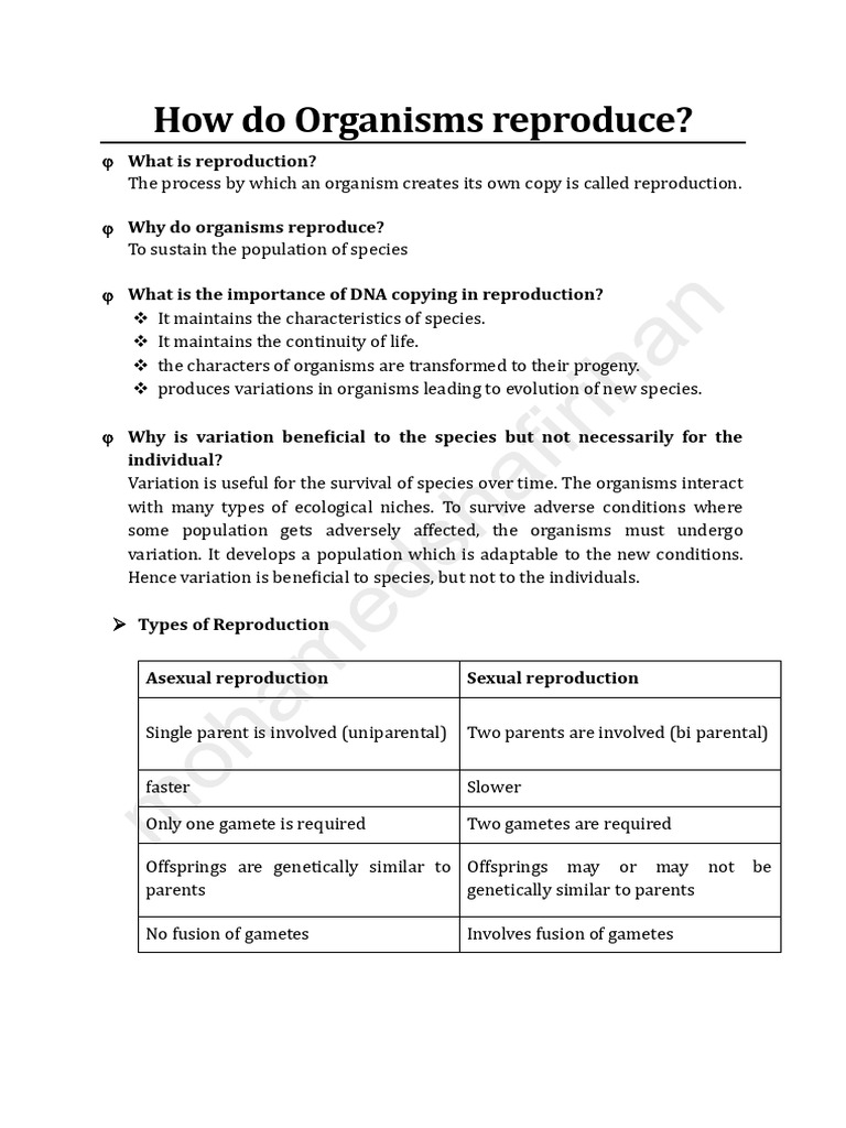 How Do Organisms Reproduce | PDF | Reproduction | Flowers