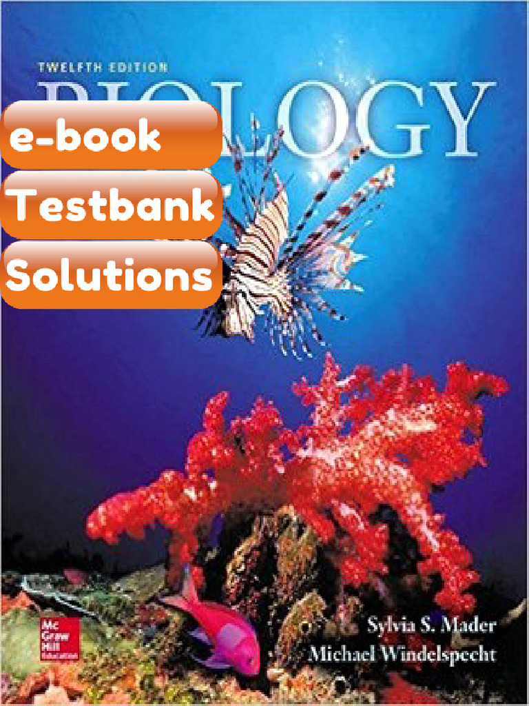 Testbank For Biology 12th Edition Mader Windelspecht | PDF ...