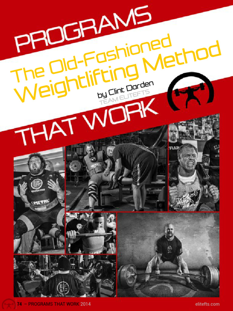 Clint Darden Program | PDF | Weight Training