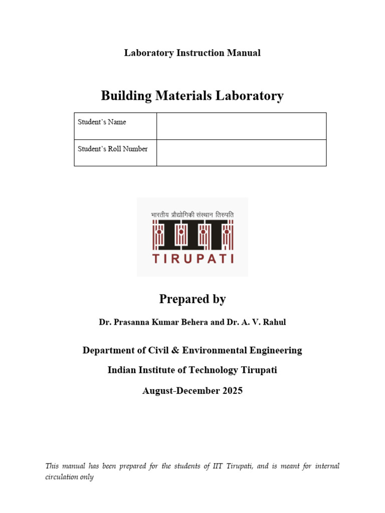 Lab 1 Civil Eng Materials - Edited | PDF | Concrete | Cement