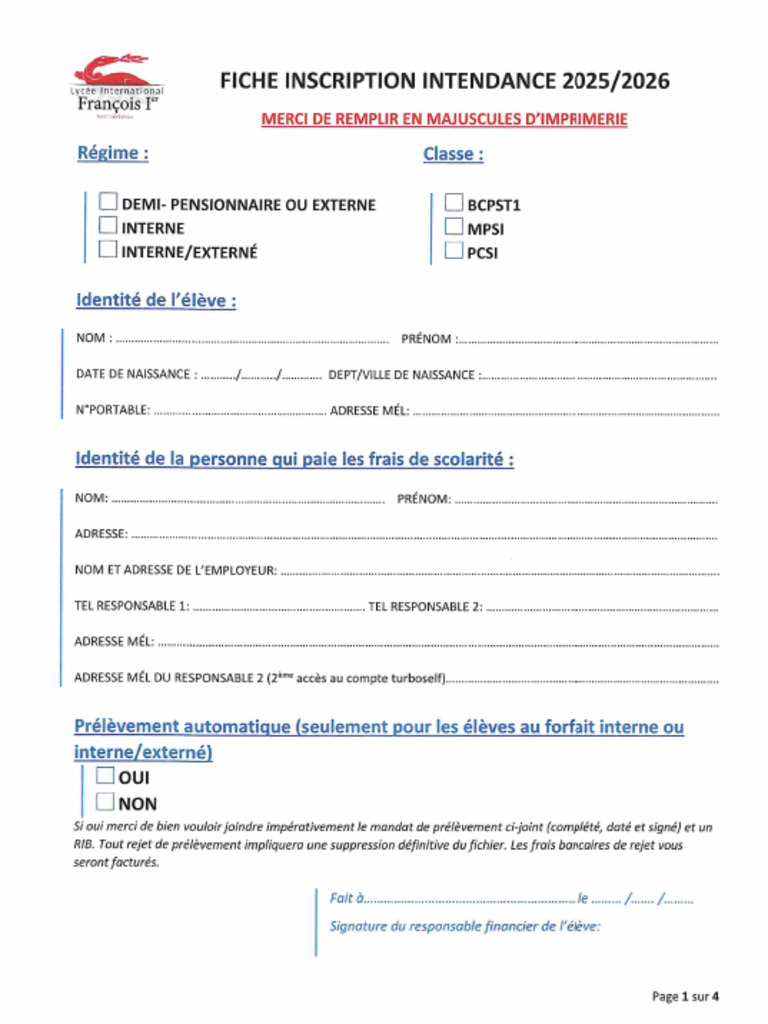 7 Fiche Intendance | PDF