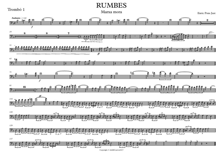 RUMBES (Carrer) - Trombó 1 | PDF