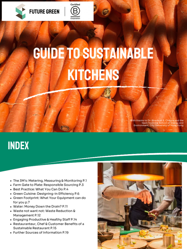 GuideToSustainableKitchens R5 PDF | PDF | Efficient Energy Use | Waste