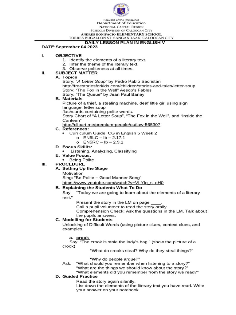 Lp English Week 2 | PDF | Verb | Curriculum