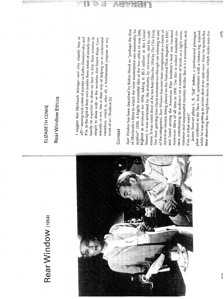 Rear Window, - Elizabeth Cowie | PDF