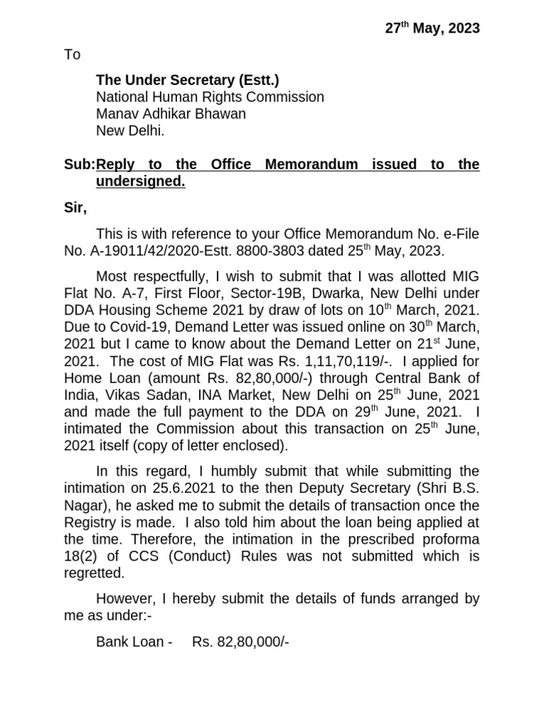 Memo Reply | PDF