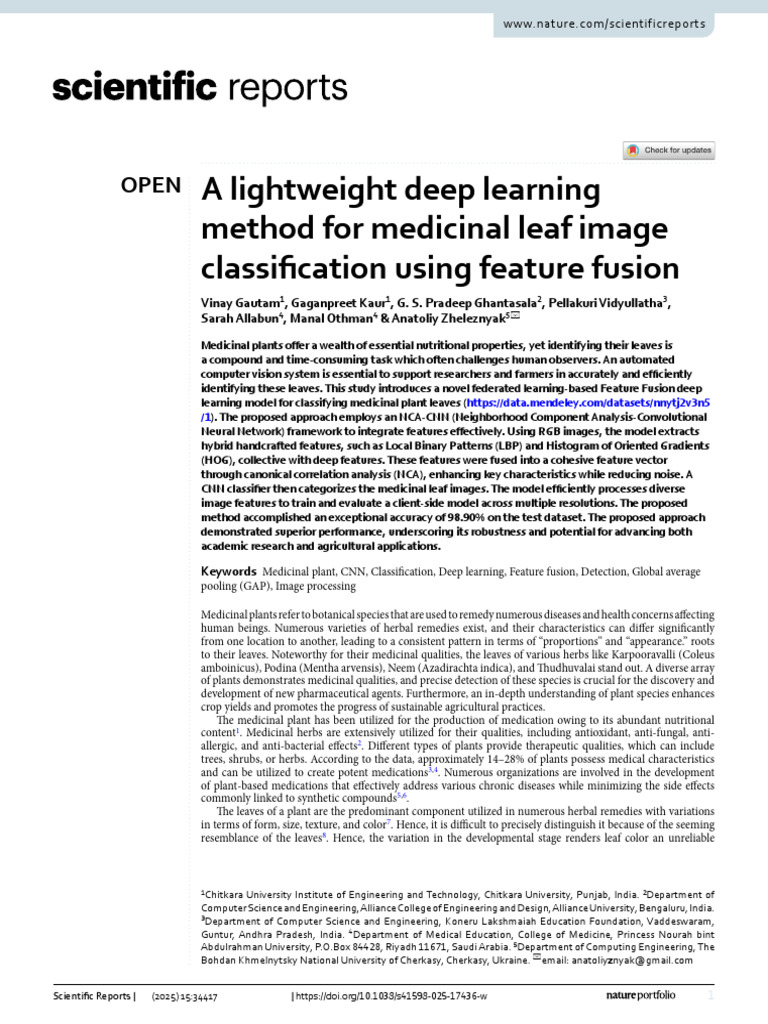 A Lightweight Deep Learning Method For | PDF | Deep Learning | Support ...