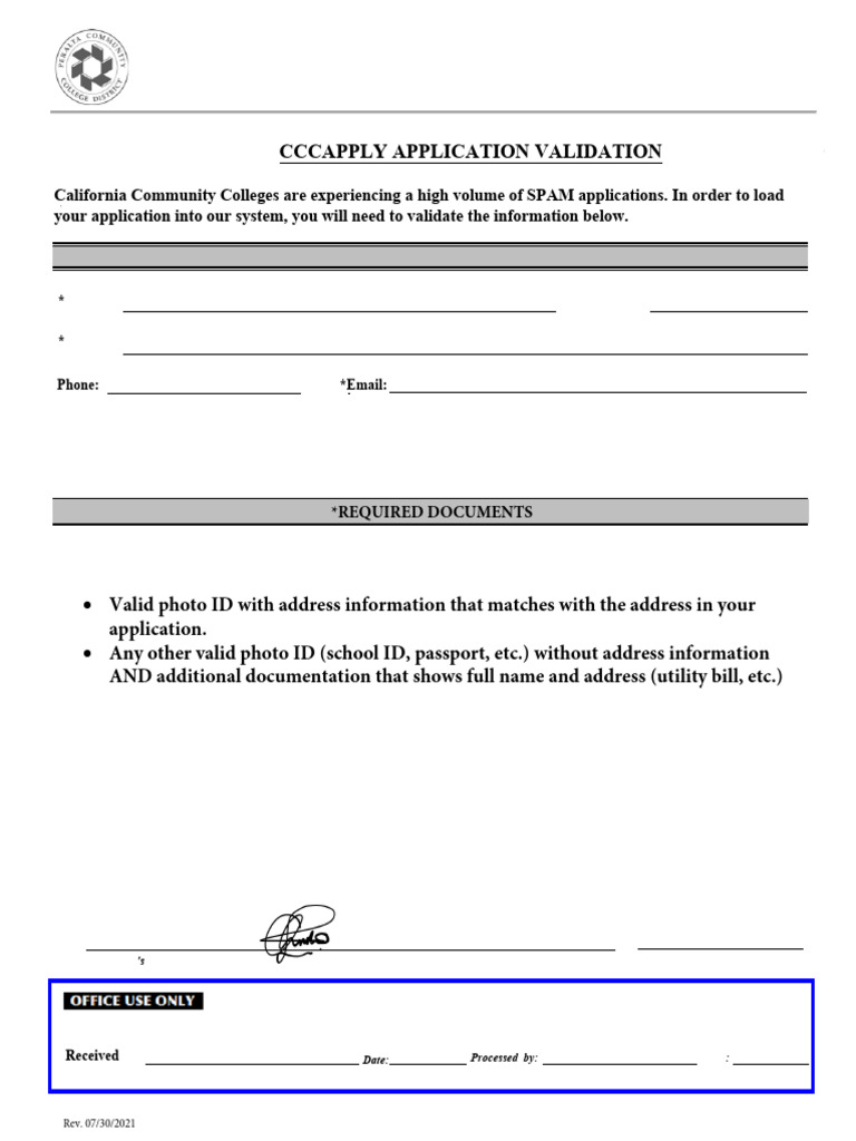 Cccapply Application Validation 1 | PDF