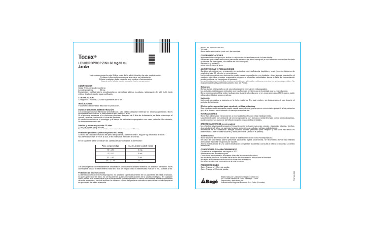 TOCEX JBE Inserto | PDF | Efecto adverso | El embarazo