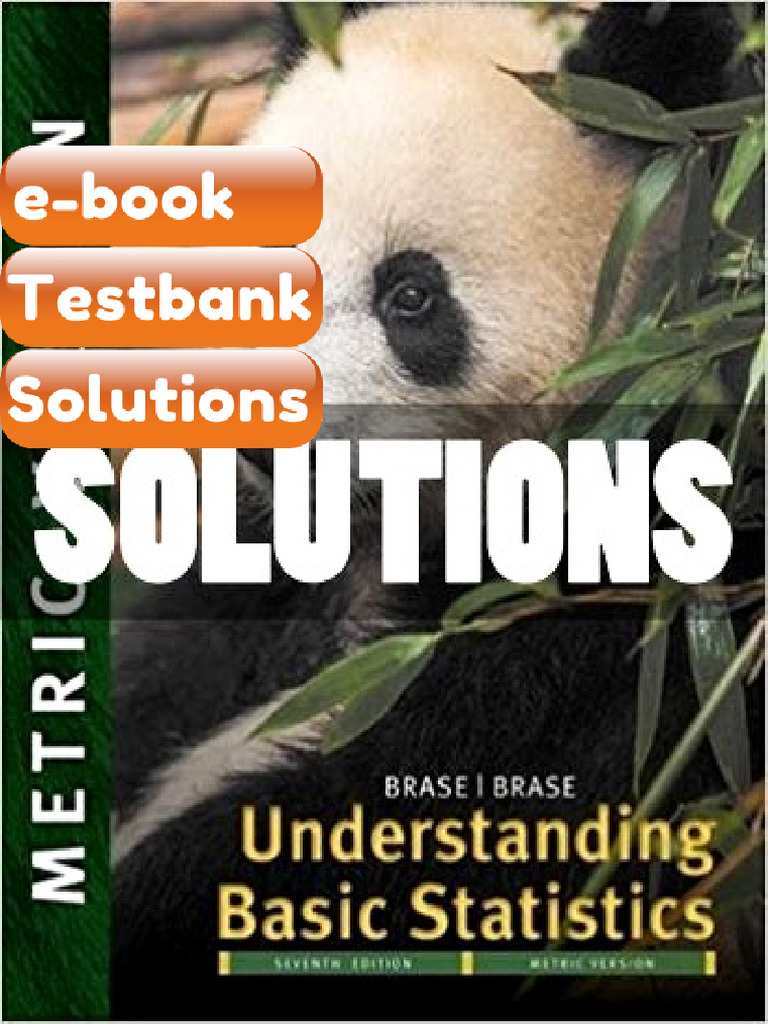 Testbank for Understanding Basic Statistics International Metric Ed 7 ...