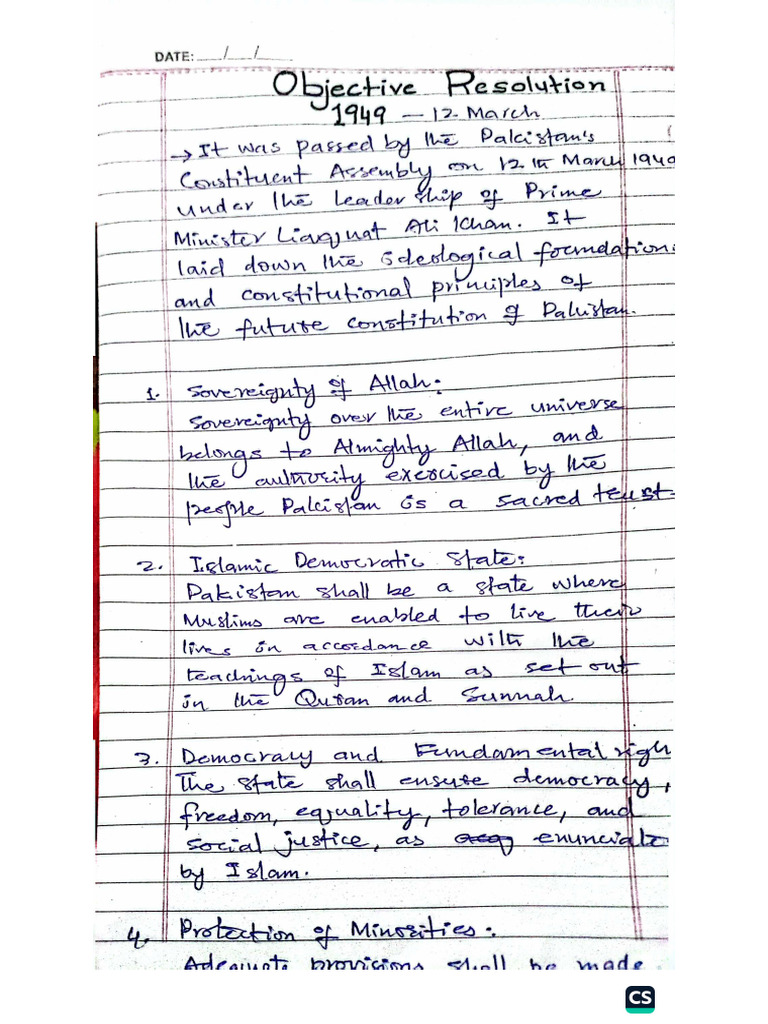 Objective Resolution and Constitutions of Pakistan | PDF