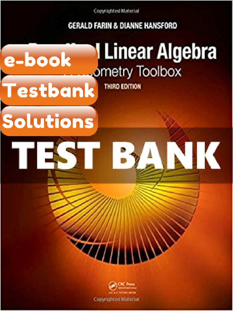 Testbank For Practical Linear Algebra A Geometry Toolbox 3 Ed Farin ...