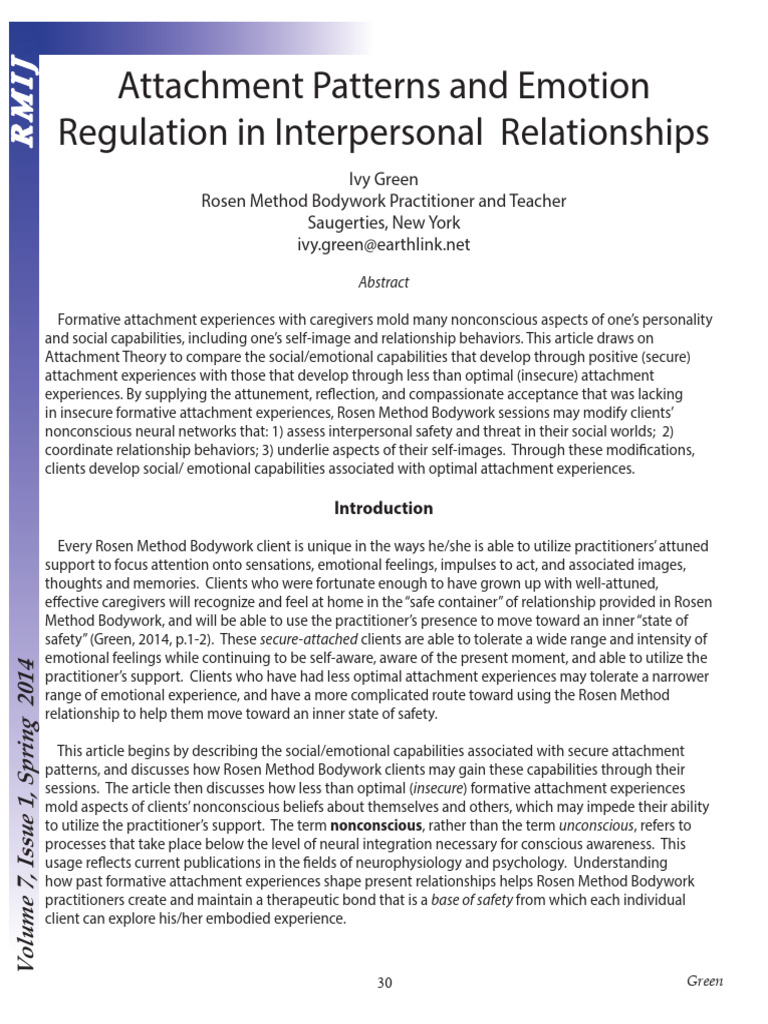 PL - Attachment - Patterns - and - Emotion - Regulation Regulação ...