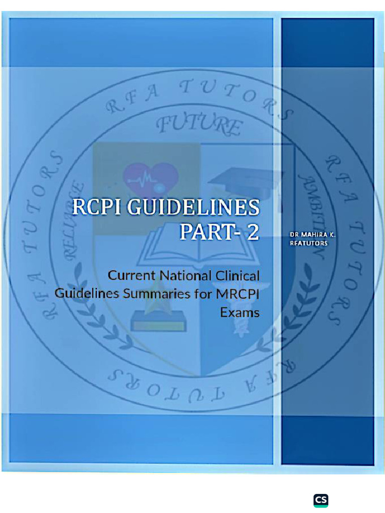 Rcpi Guidelines Part-2 | PDF