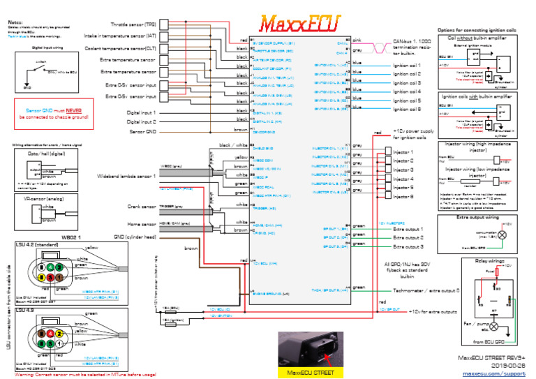 Plan MaxxECU Street | PDF | Throttle | Electricity