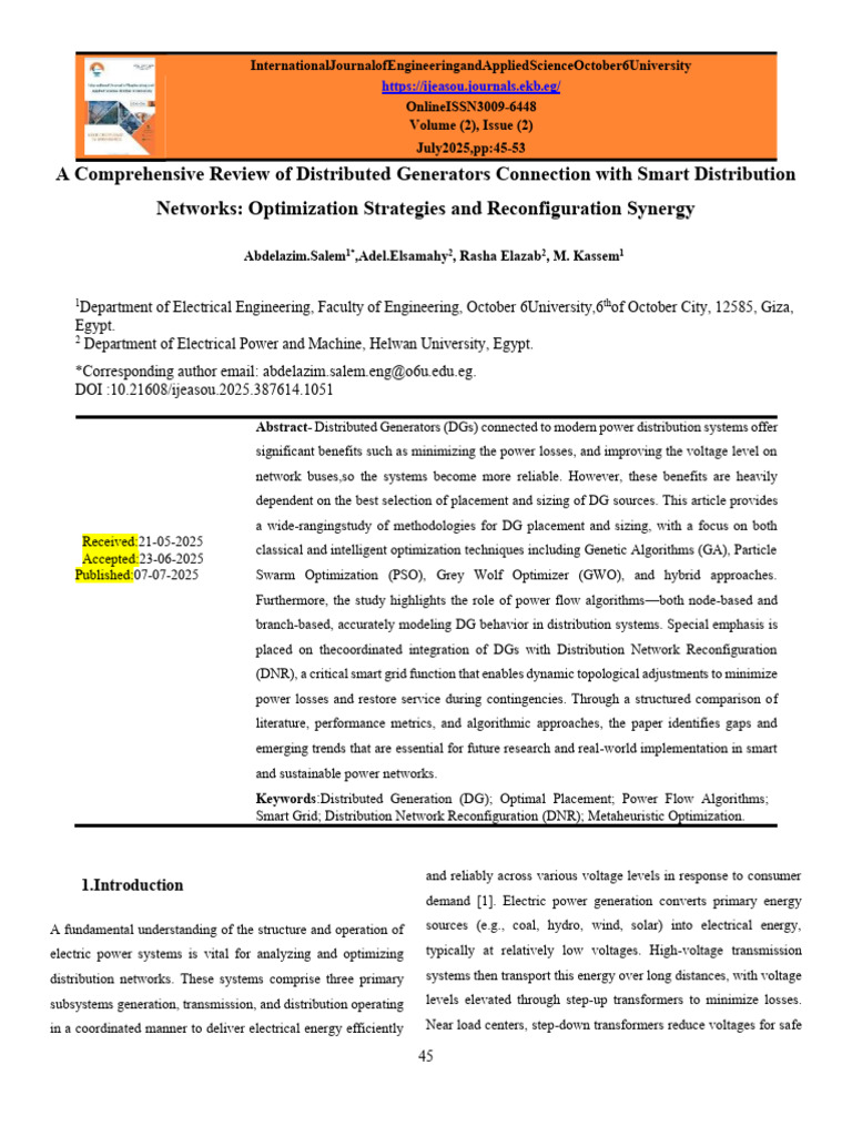 october | PDF | Distributed Generation | Electric Power Transmission