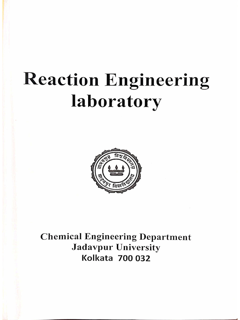 CRE Lab Manual | PDF