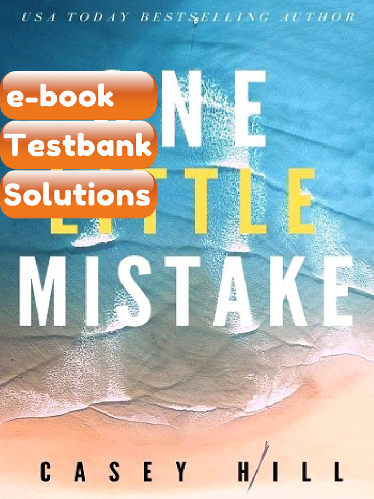 Testbank For One Little Mistake | PDF | Marketing | Services (Economics)