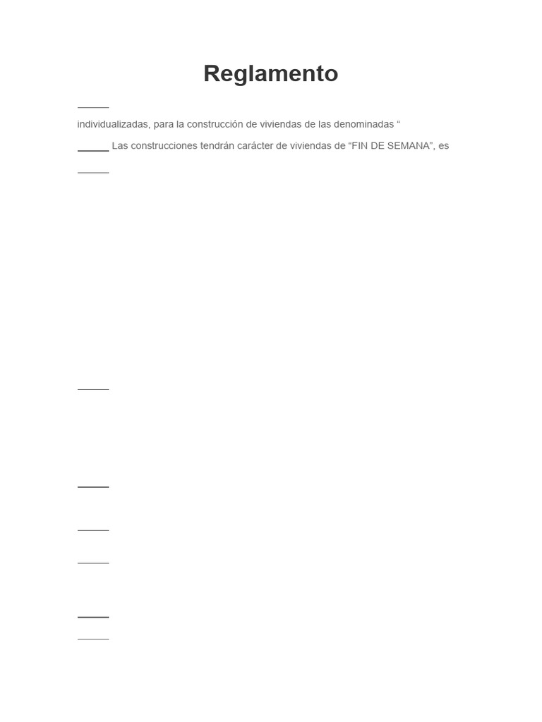 El Club Reglamento | PDF