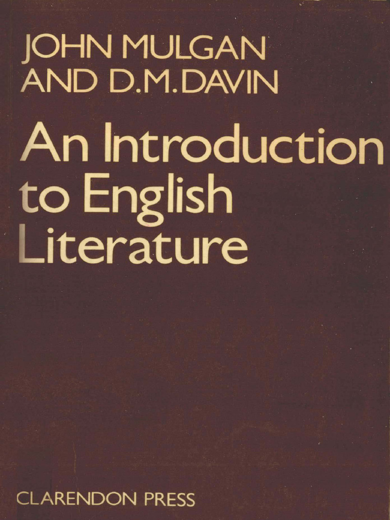 An Introduction To English Literature | PDF