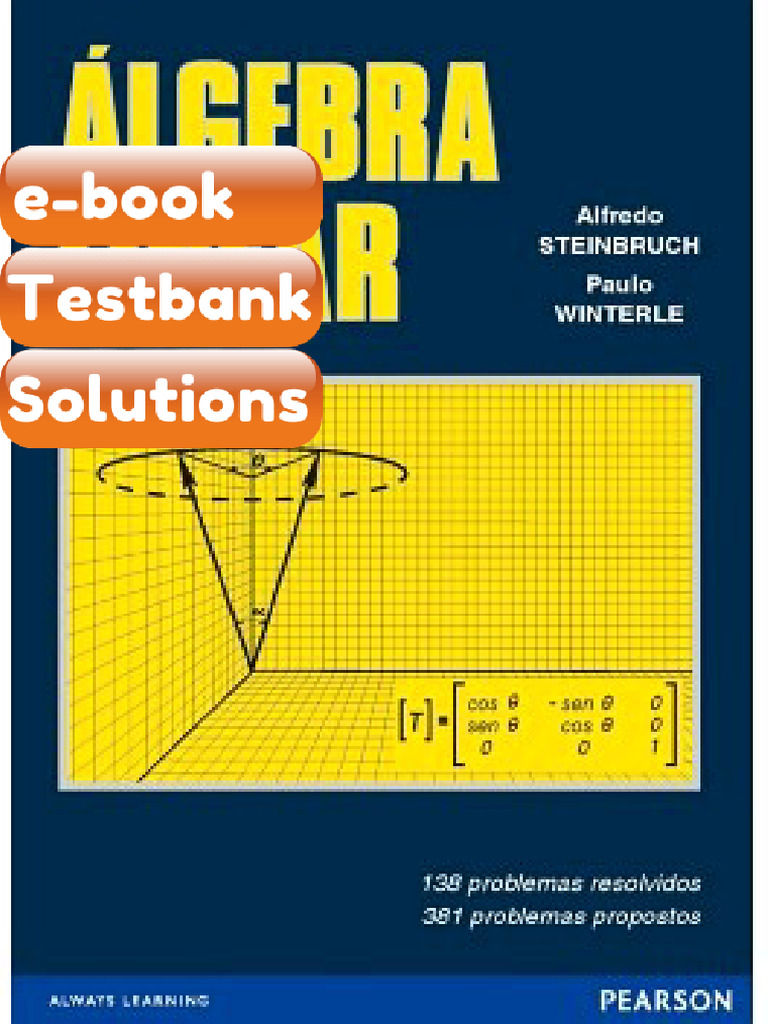 Testbank for Algebra Linear 2nd Edition | PDF | Services (Economics)