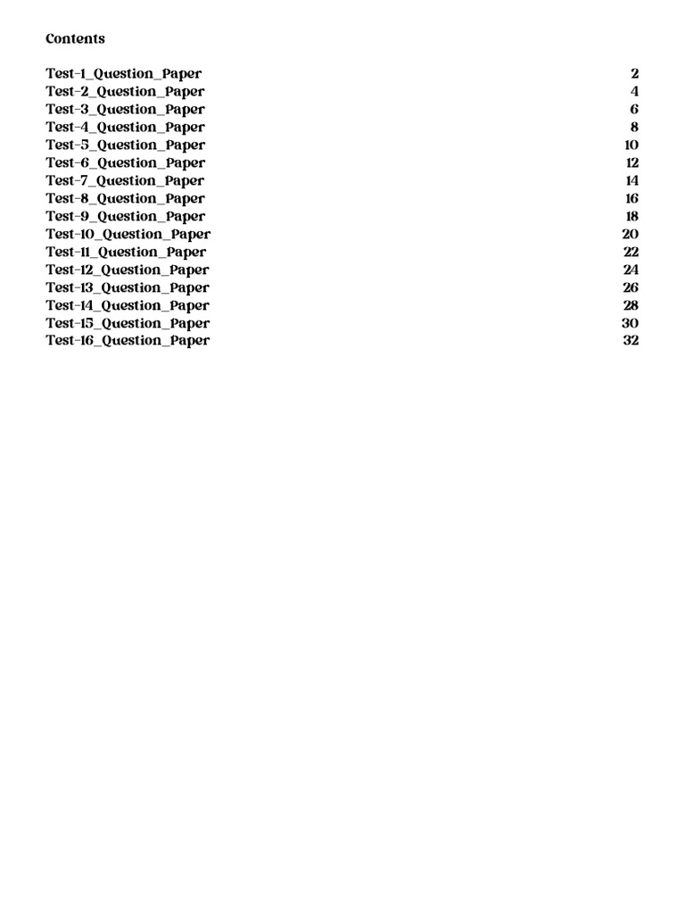 Test Question Paper 25-26 | PDF