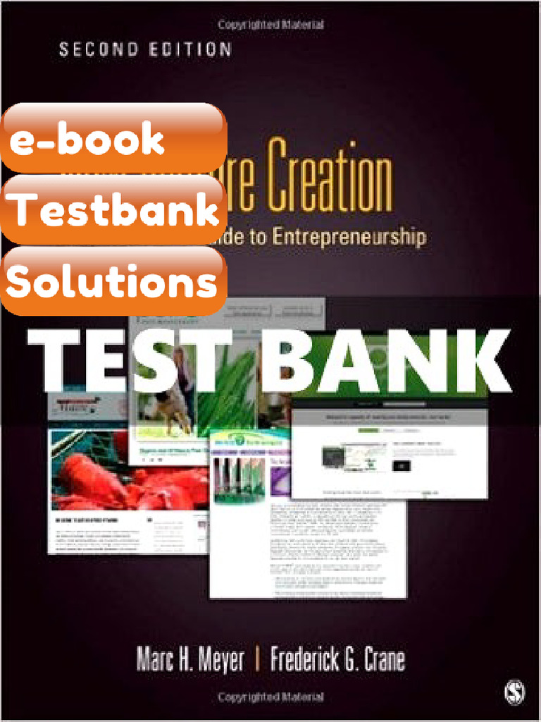 Testbank New Venture Creation 2nd Edition Meyer Fast Download | PDF ...