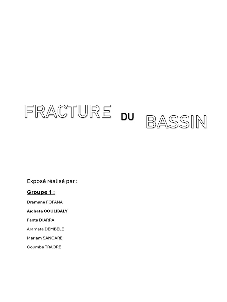 Fracture Du Bassin | PDF | Bassin (anatomie) | Maladies et troubles