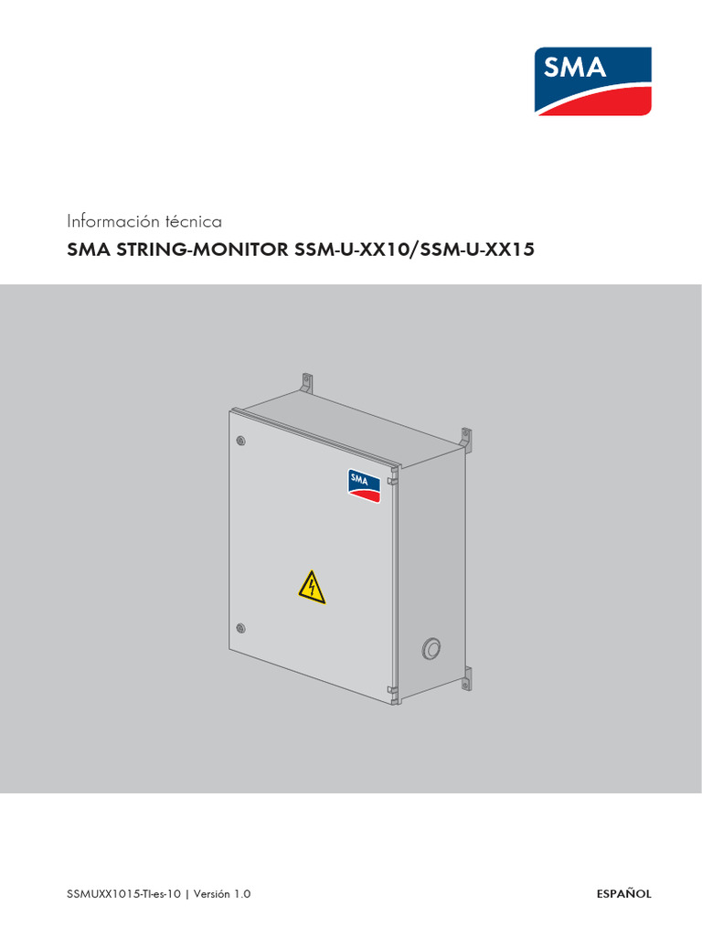 SMA String Monitor LM8 Solar | PDF | Corriente continua | Conector ...