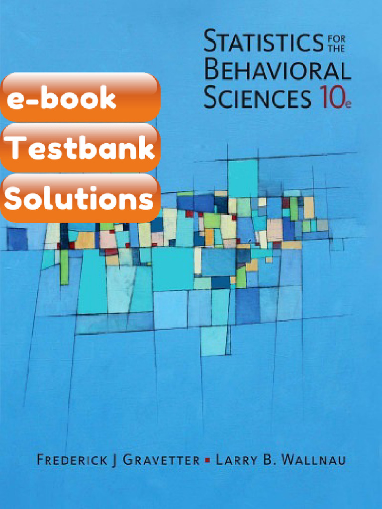 Testbank For Statistis For The Behavioral Sciencs 10th Edition | PDF ...