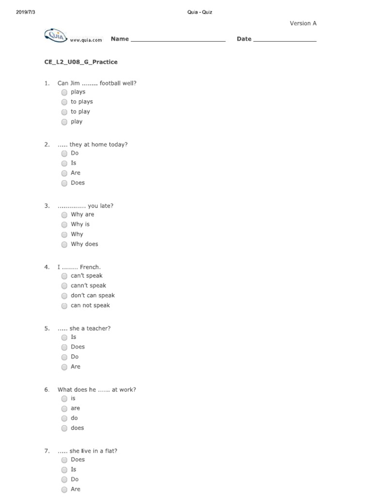 Unit 8 Grammar | PDF
